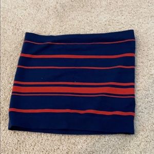 Orange and blue urban tube top